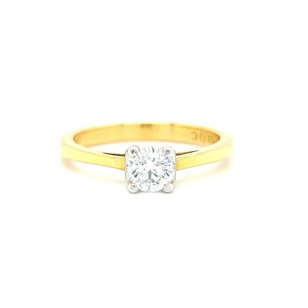 18ct Yellow Gold Llawenydd Diamond Engagement Ring