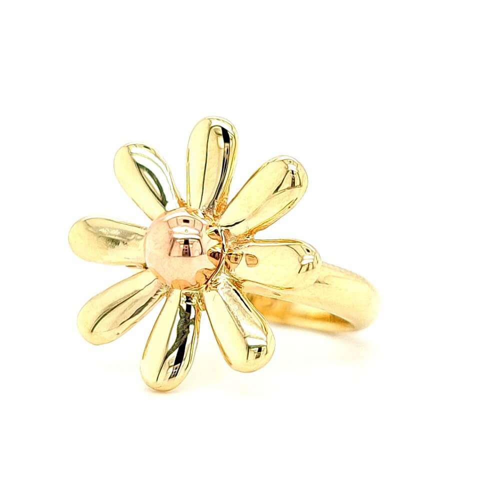 9ct Yellow & Rose Gold Celtic Daisy Ring