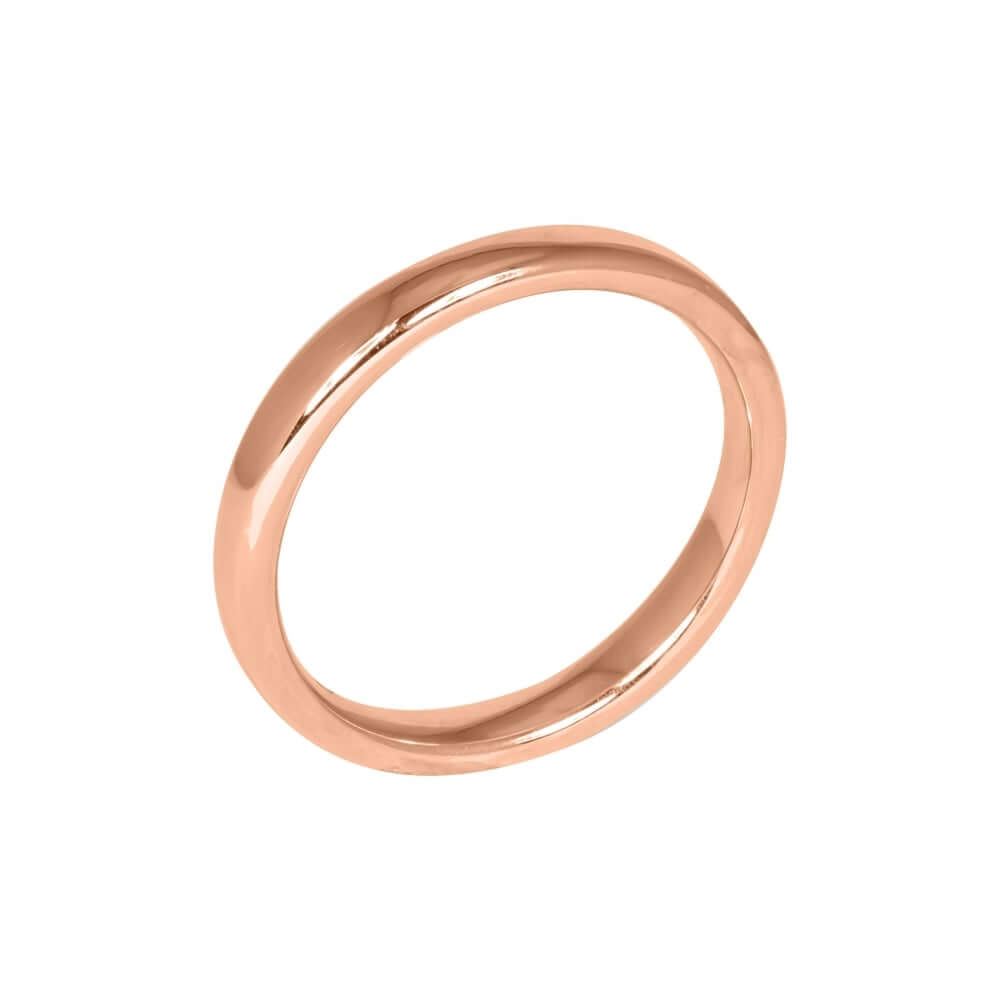 9ct Rose Gold 3mm Addewid Wedding Ring