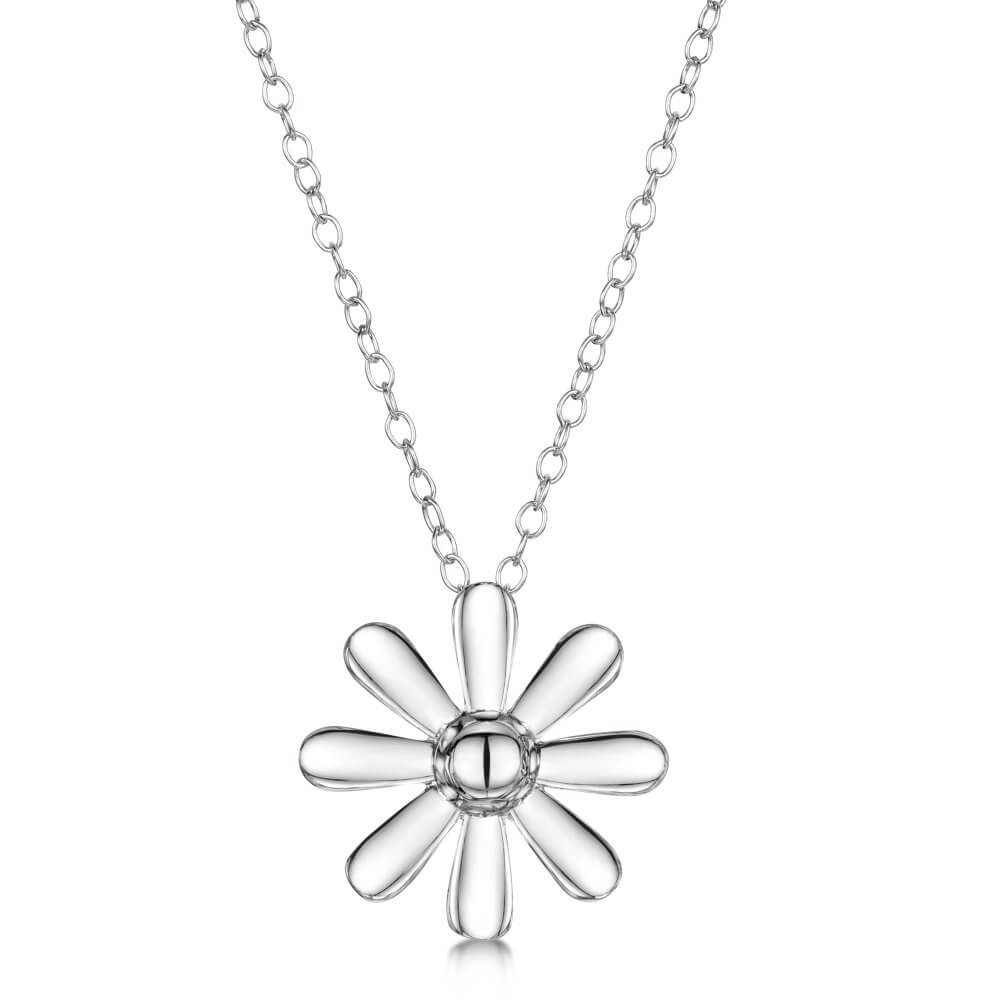 Silver Celtic Daisy Pendant